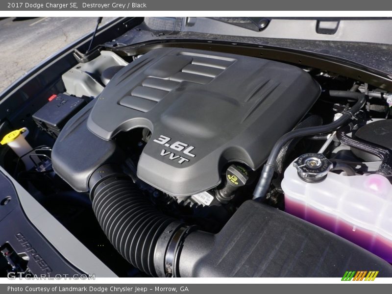 Destroyer Grey / Black 2017 Dodge Charger SE