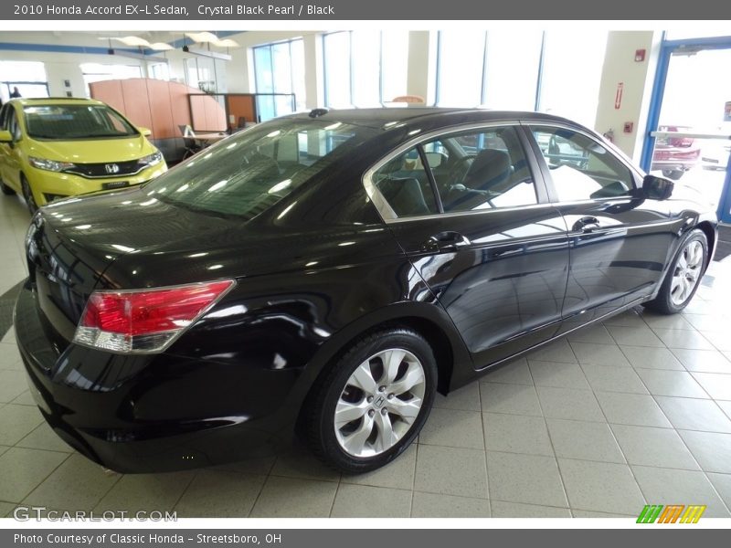 Crystal Black Pearl / Black 2010 Honda Accord EX-L Sedan