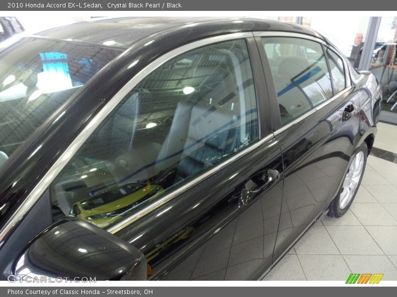 Crystal Black Pearl / Black 2010 Honda Accord EX-L Sedan