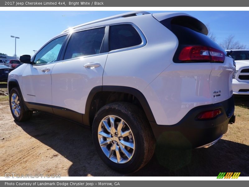 Bright White / Black 2017 Jeep Cherokee Limited 4x4