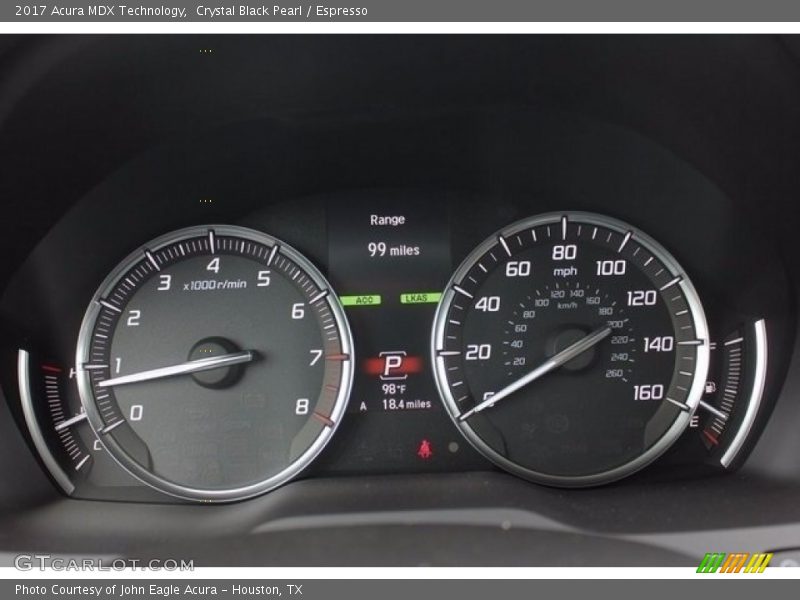 Crystal Black Pearl / Espresso 2017 Acura MDX Technology