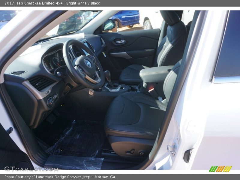Bright White / Black 2017 Jeep Cherokee Limited 4x4