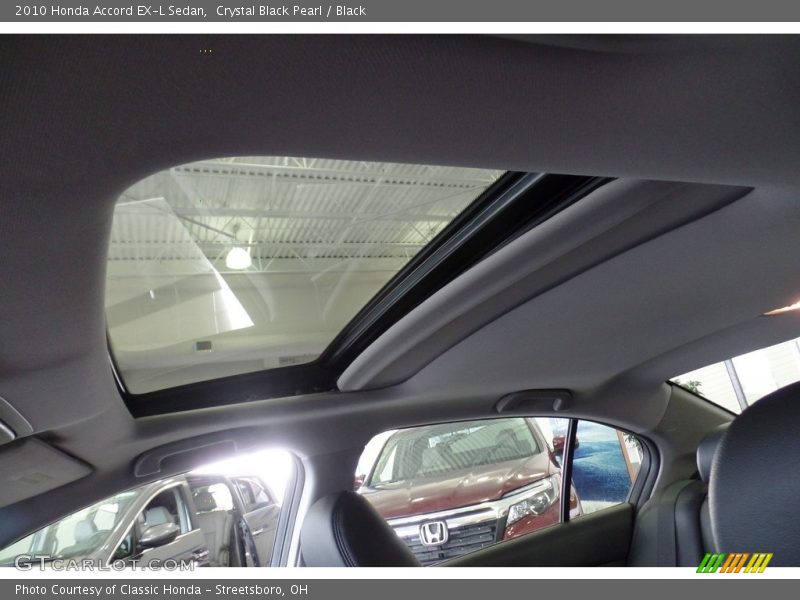 Crystal Black Pearl / Black 2010 Honda Accord EX-L Sedan