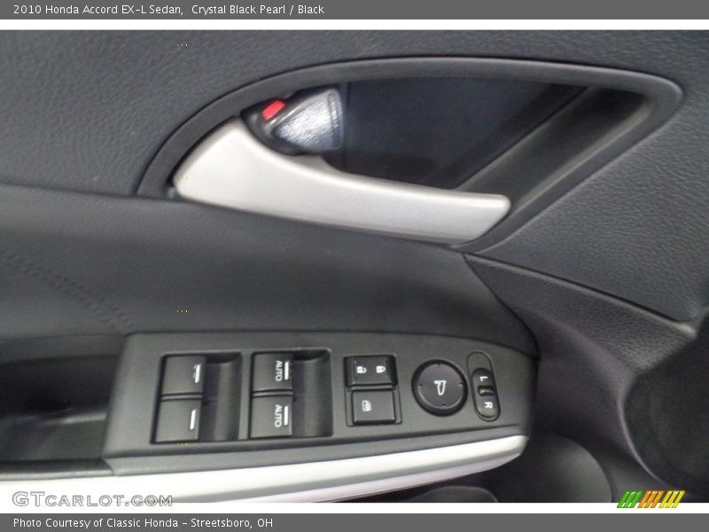 Crystal Black Pearl / Black 2010 Honda Accord EX-L Sedan