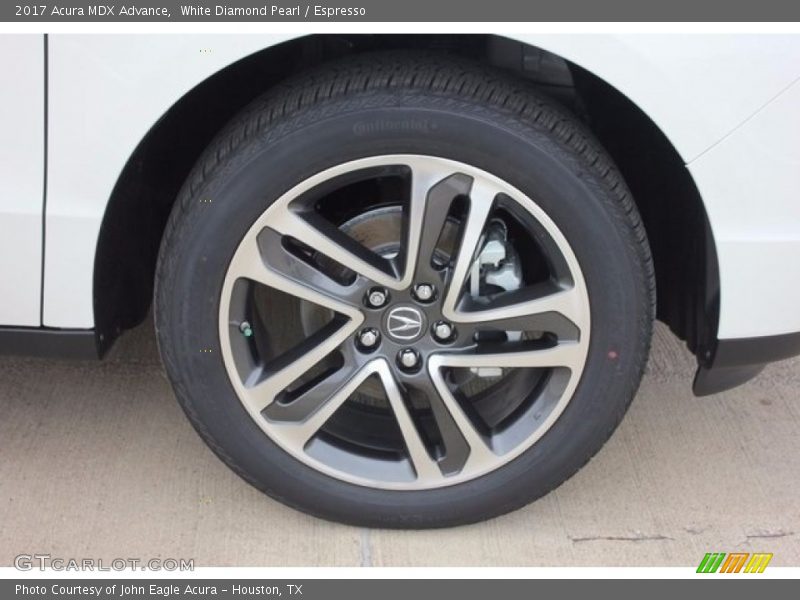 White Diamond Pearl / Espresso 2017 Acura MDX Advance