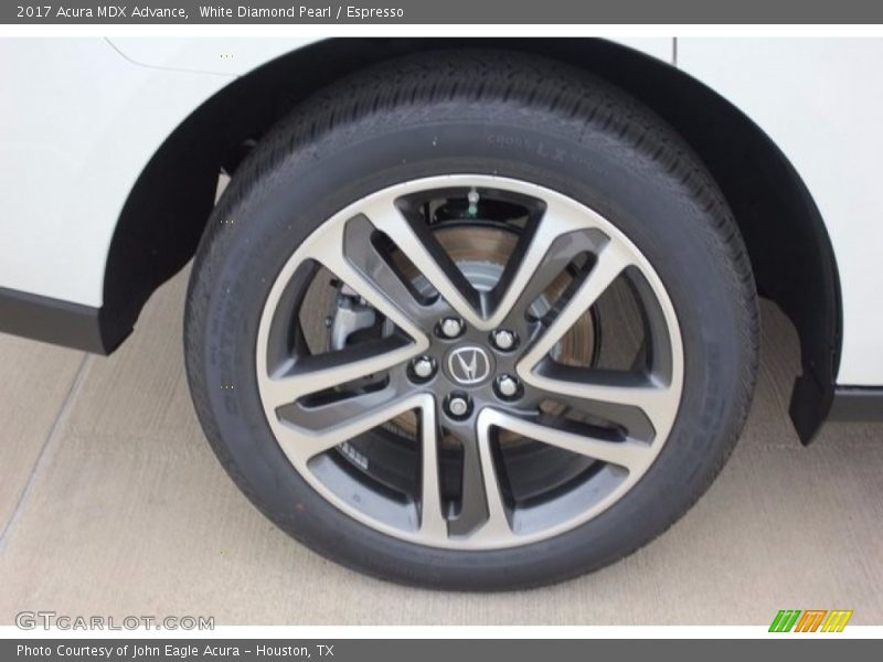 White Diamond Pearl / Espresso 2017 Acura MDX Advance