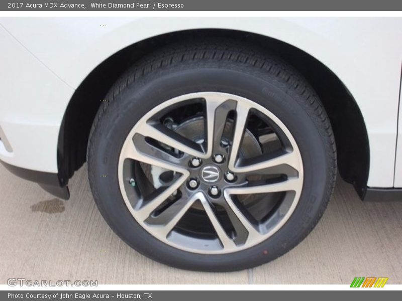 White Diamond Pearl / Espresso 2017 Acura MDX Advance