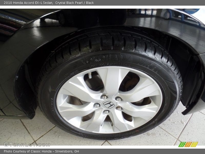 Crystal Black Pearl / Black 2010 Honda Accord EX-L Sedan