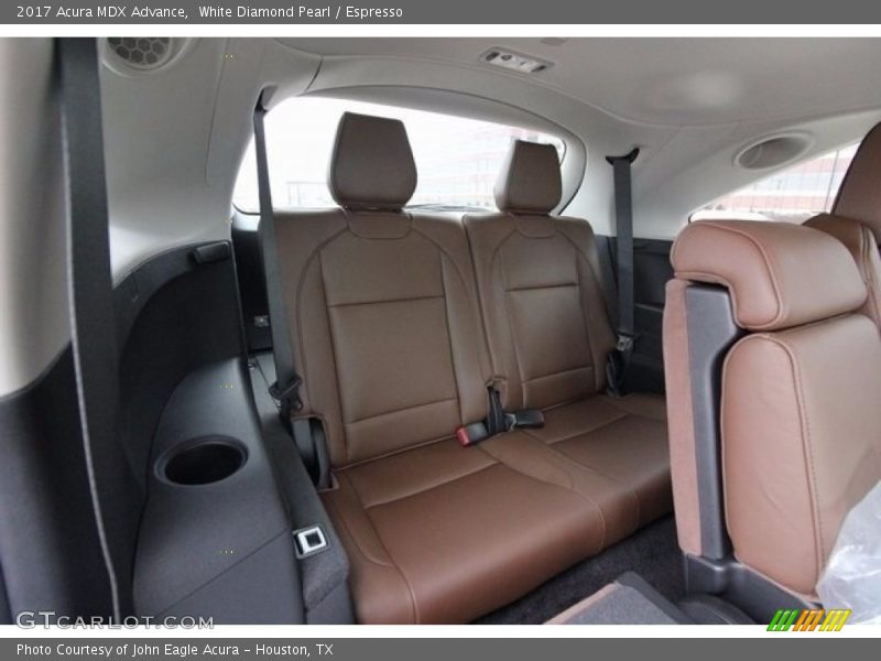 Rear Seat of 2017 MDX Advance