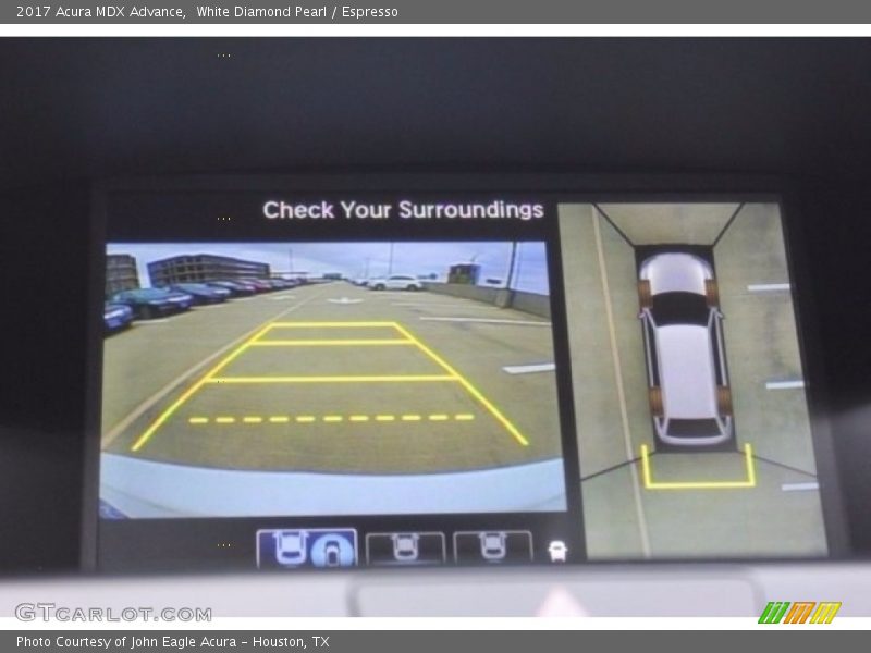 White Diamond Pearl / Espresso 2017 Acura MDX Advance