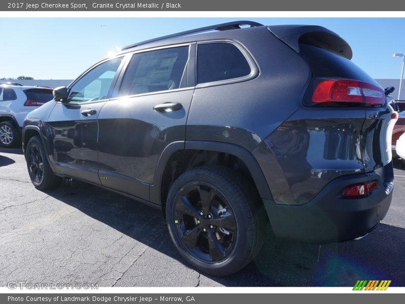 Granite Crystal Metallic / Black 2017 Jeep Cherokee Sport
