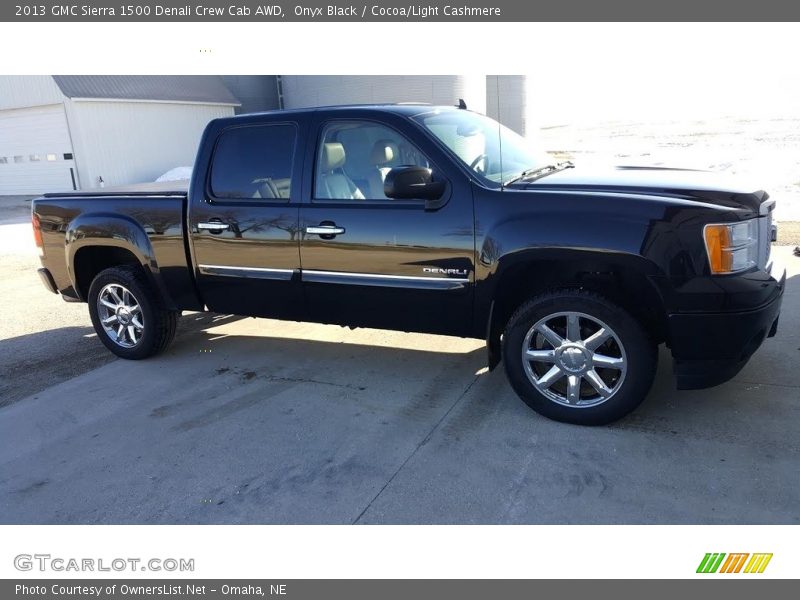 Onyx Black / Cocoa/Light Cashmere 2013 GMC Sierra 1500 Denali Crew Cab AWD