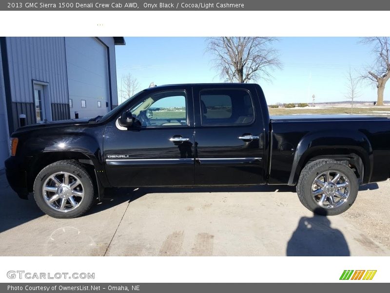 Onyx Black / Cocoa/Light Cashmere 2013 GMC Sierra 1500 Denali Crew Cab AWD