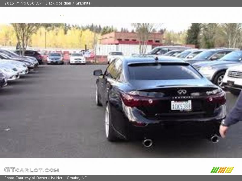 Black Obsidian / Graphite 2015 Infiniti Q50 3.7