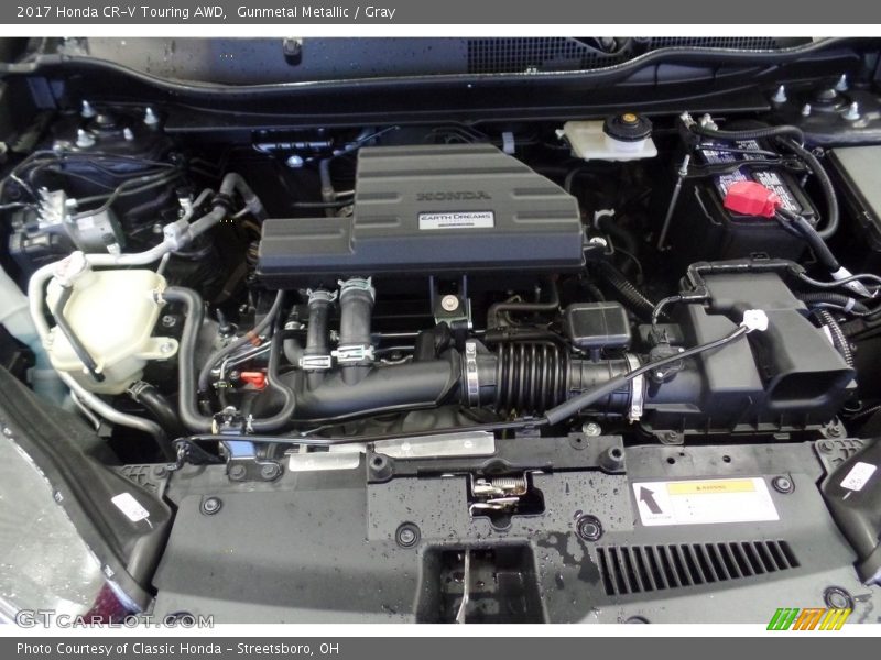 Gunmetal Metallic / Gray 2017 Honda CR-V Touring AWD