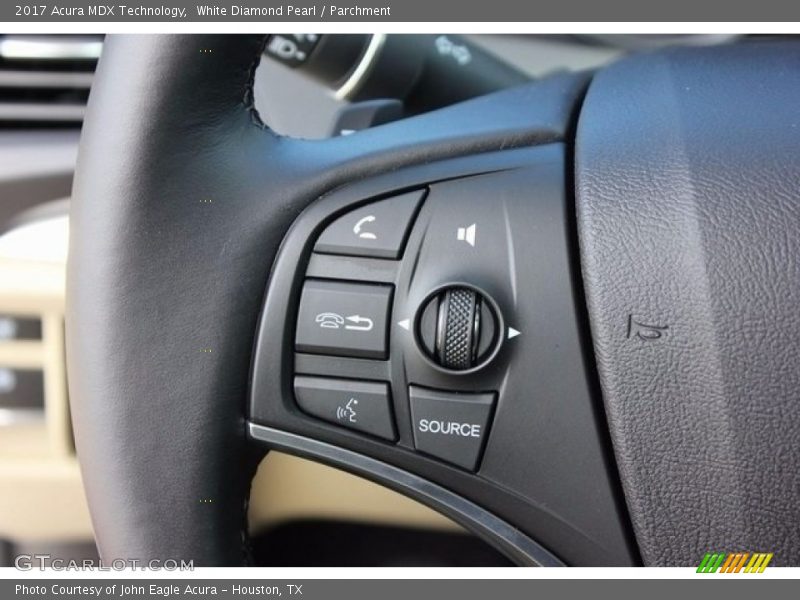 White Diamond Pearl / Parchment 2017 Acura MDX Technology