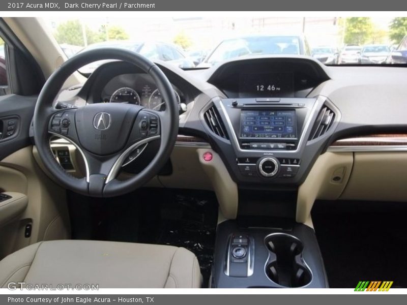 Dark Cherry Pearl / Parchment 2017 Acura MDX