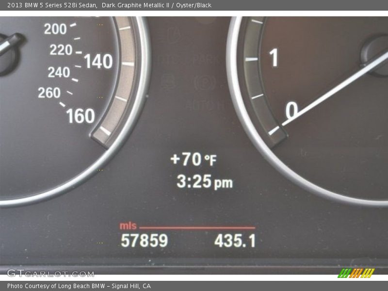 Dark Graphite Metallic II / Oyster/Black 2013 BMW 5 Series 528i Sedan