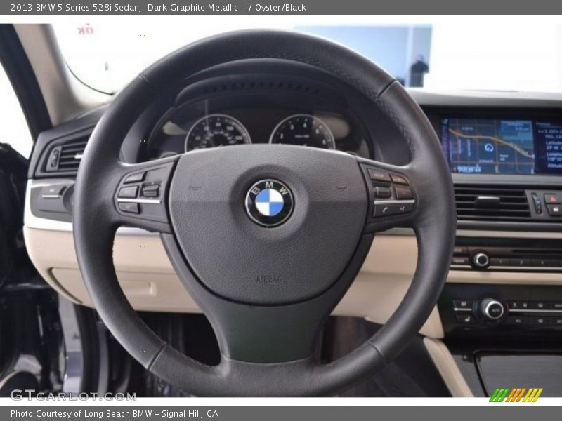 Dark Graphite Metallic II / Oyster/Black 2013 BMW 5 Series 528i Sedan