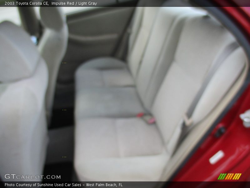 Impulse Red / Light Gray 2003 Toyota Corolla CE