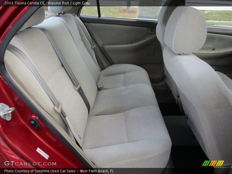 Impulse Red / Light Gray 2003 Toyota Corolla CE