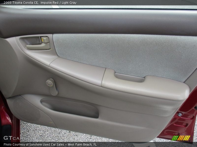 Impulse Red / Light Gray 2003 Toyota Corolla CE