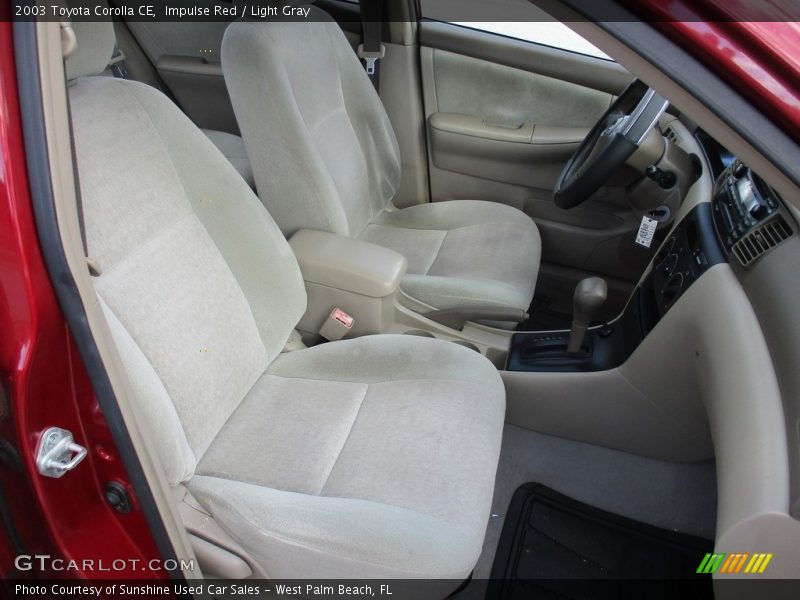 Impulse Red / Light Gray 2003 Toyota Corolla CE