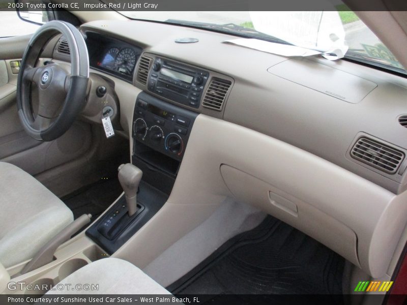 Impulse Red / Light Gray 2003 Toyota Corolla CE