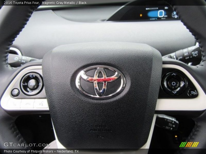 Magnetic Gray Metallic / Black 2016 Toyota Prius Four