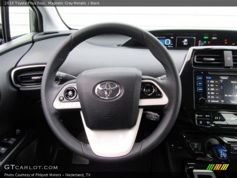 Magnetic Gray Metallic / Black 2016 Toyota Prius Four