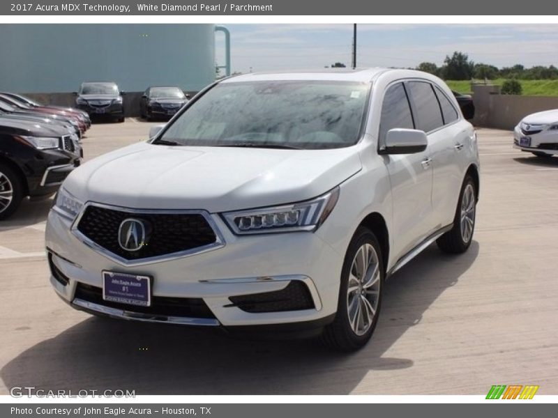 White Diamond Pearl / Parchment 2017 Acura MDX Technology