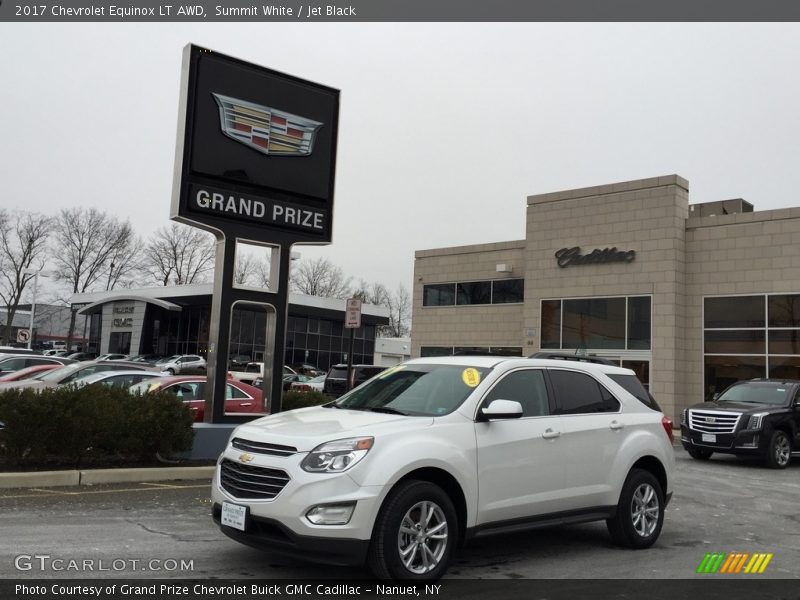 Summit White / Jet Black 2017 Chevrolet Equinox LT AWD