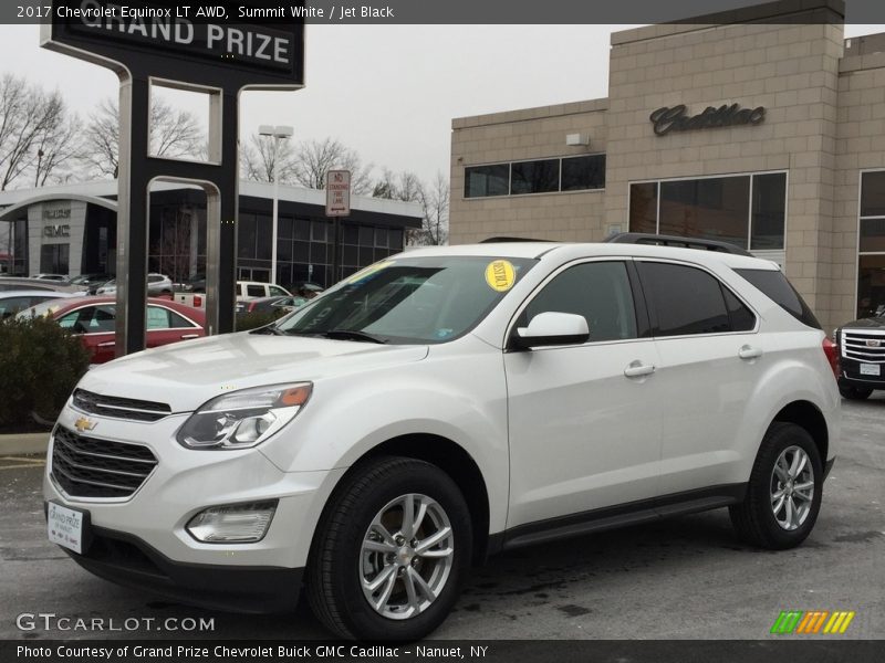 Summit White / Jet Black 2017 Chevrolet Equinox LT AWD