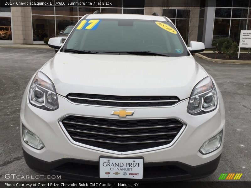 Summit White / Jet Black 2017 Chevrolet Equinox LT AWD
