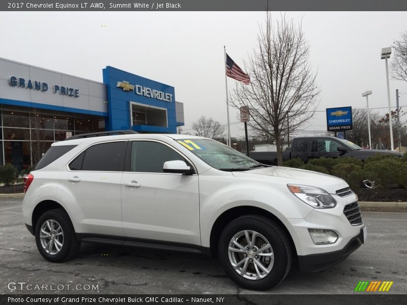 Summit White / Jet Black 2017 Chevrolet Equinox LT AWD