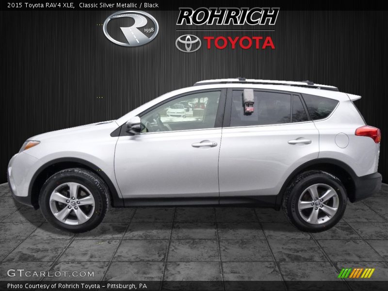 Classic Silver Metallic / Black 2015 Toyota RAV4 XLE