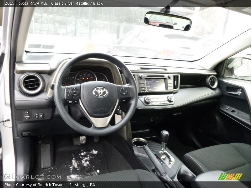 Classic Silver Metallic / Black 2015 Toyota RAV4 XLE