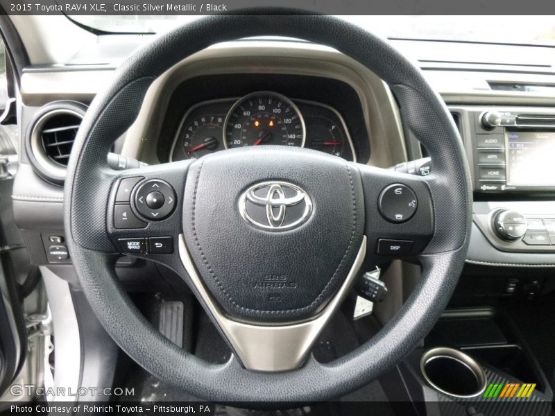 Classic Silver Metallic / Black 2015 Toyota RAV4 XLE