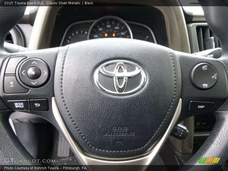 Classic Silver Metallic / Black 2015 Toyota RAV4 XLE