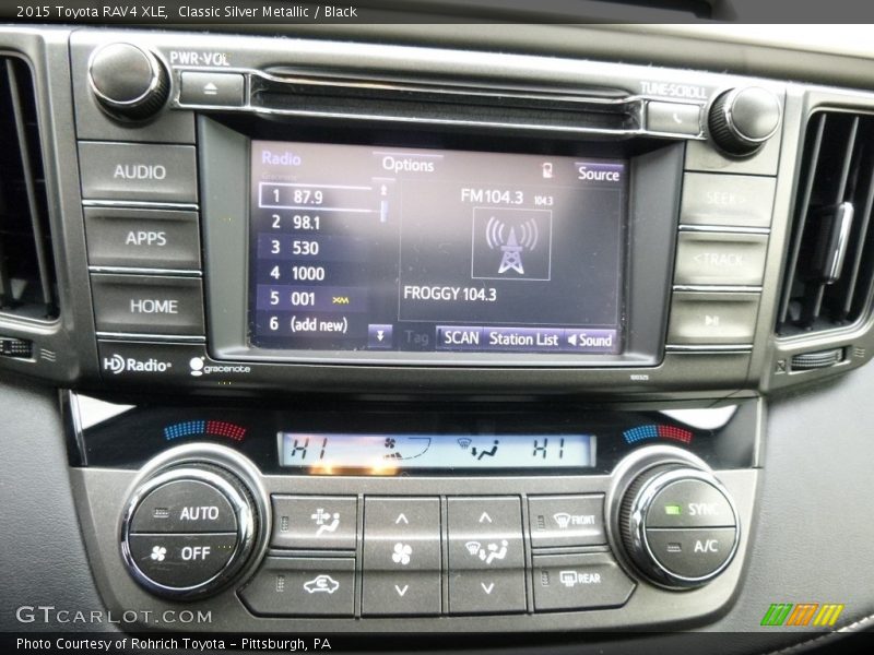 Classic Silver Metallic / Black 2015 Toyota RAV4 XLE