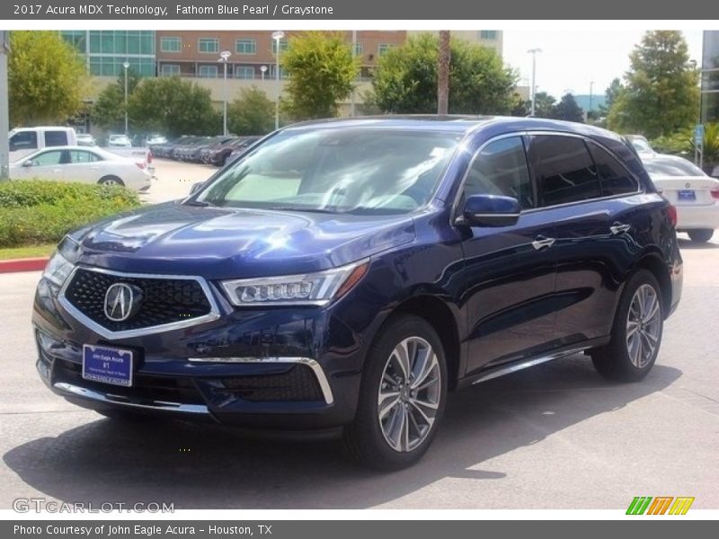 Fathom Blue Pearl / Graystone 2017 Acura MDX Technology
