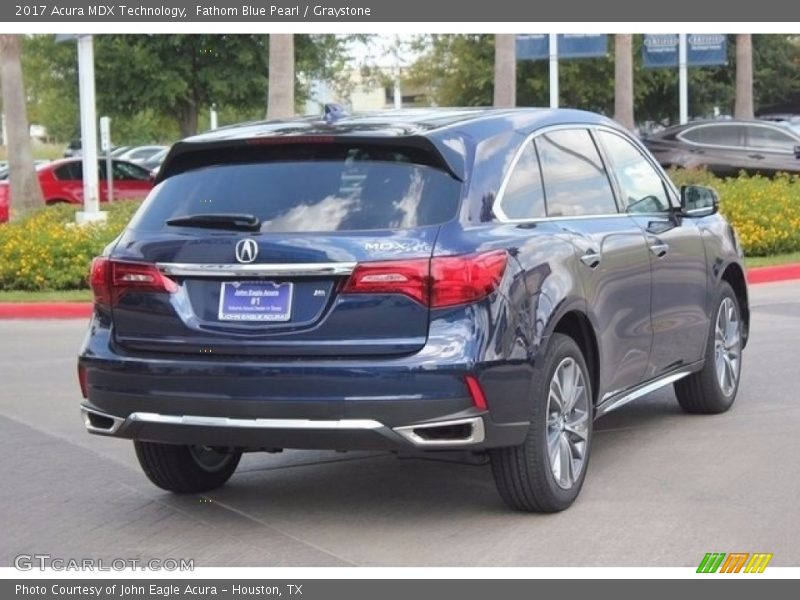 Fathom Blue Pearl / Graystone 2017 Acura MDX Technology