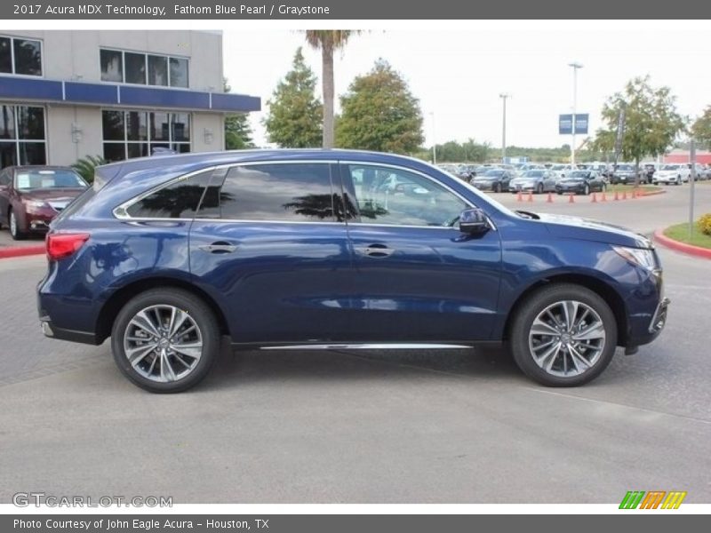 Fathom Blue Pearl / Graystone 2017 Acura MDX Technology