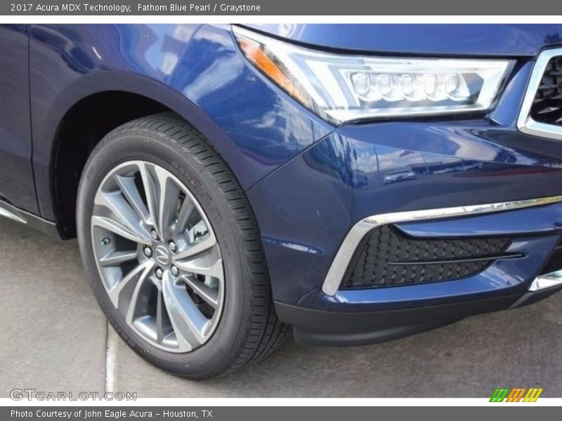 Fathom Blue Pearl / Graystone 2017 Acura MDX Technology