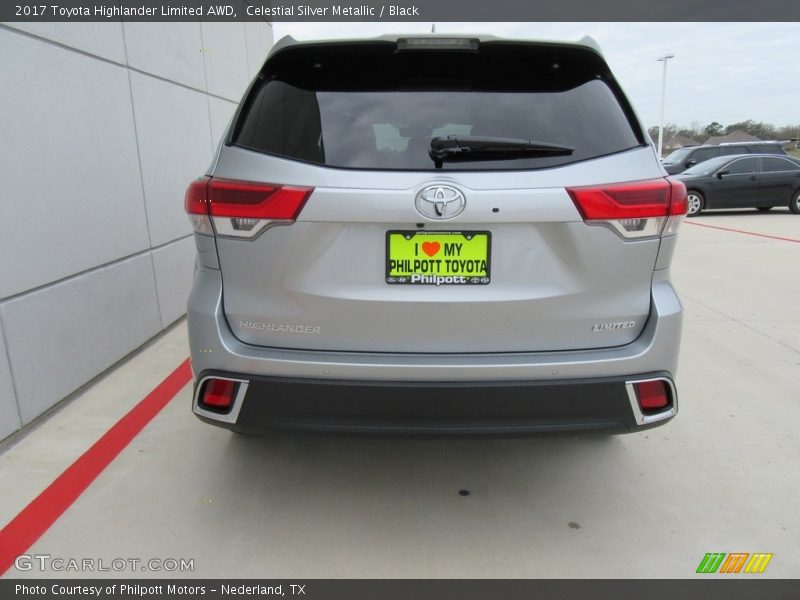 Celestial Silver Metallic / Black 2017 Toyota Highlander Limited AWD