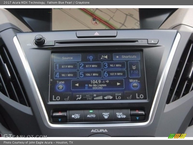 Fathom Blue Pearl / Graystone 2017 Acura MDX Technology