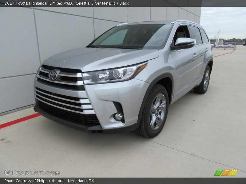 Celestial Silver Metallic / Black 2017 Toyota Highlander Limited AWD