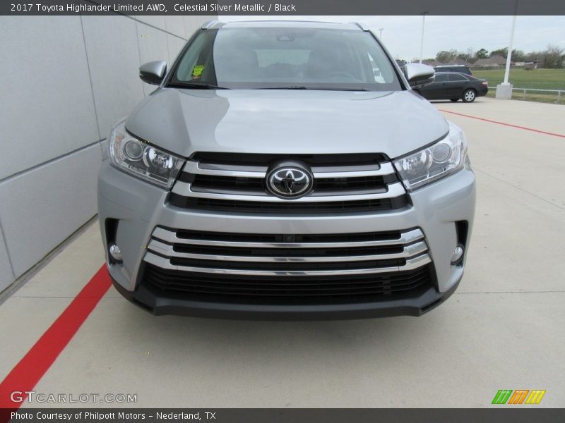 Celestial Silver Metallic / Black 2017 Toyota Highlander Limited AWD