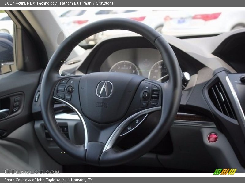 Fathom Blue Pearl / Graystone 2017 Acura MDX Technology