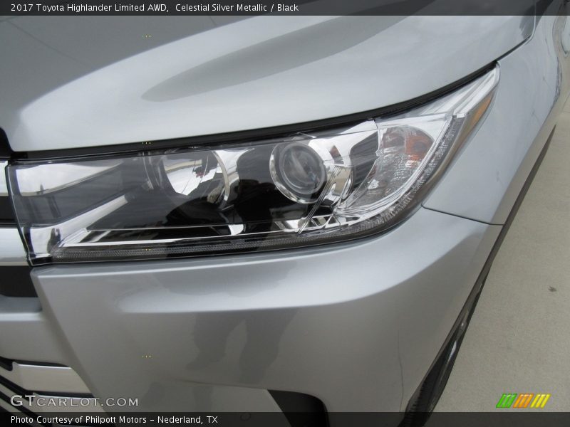 Celestial Silver Metallic / Black 2017 Toyota Highlander Limited AWD